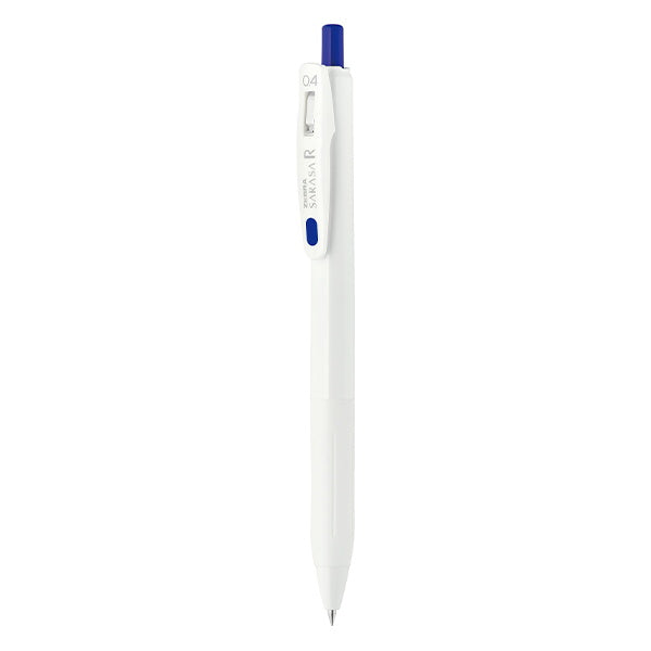 ボールペン ZEBRA ゼブラ サラサR ジェルボールペン 白軸 0.4 青　352273