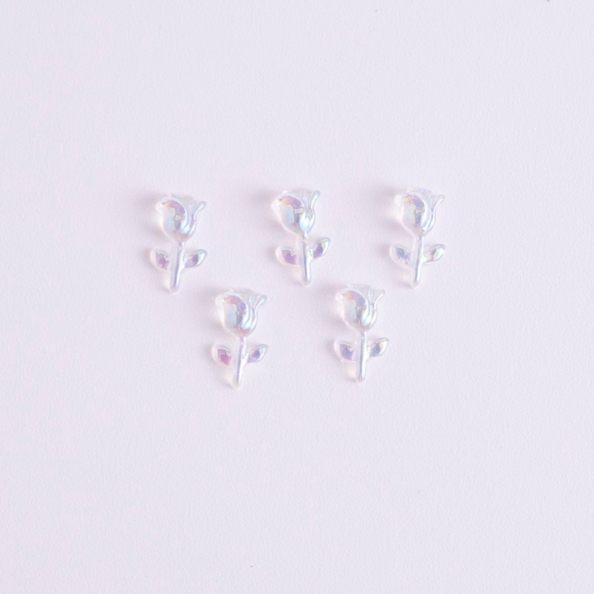 ネイルパーツ C15 チューリップ&ローズ クリア 353304