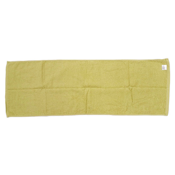 【在庫限り】バスタオル ミニサイズ バスタオルいらず ふわふわ吸水 綿100％ 33×100cm GR グリーンリーフ　353401