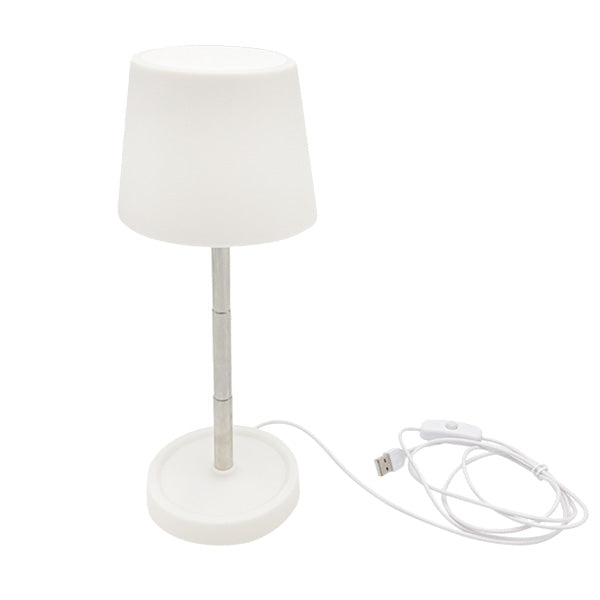 テーブルランプ 卓上ランプ テーブルライト 伸縮式 ホワイト 電球色　355811