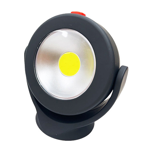 COBライト LEDライト 乾電池式 作業用ライト 作業灯 ワークライト セミサークル  防災 災害用 ブラック　355867