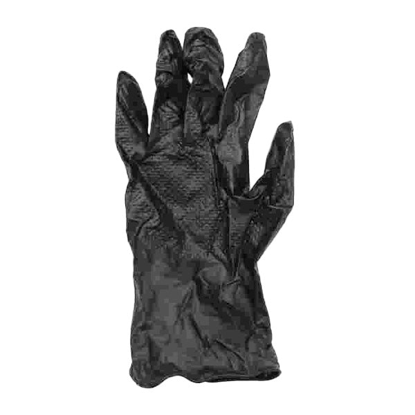 PVC手袋 塩化ビニル手袋 塩化ビニール手袋 PVC厚手グローブ 使い捨て 30枚入り ブラック フリーサイズ　355877
