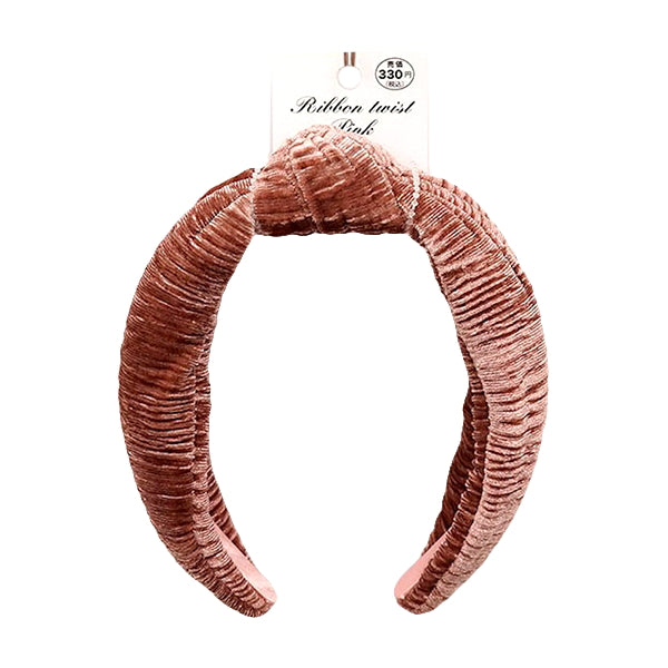 クーポンで半額】カチューシャ リボンツイスト 幅広ワイド ヘア