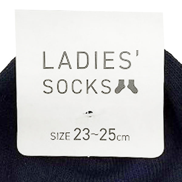 【OUTLET】靴下 ソックス レディース 女性 婦人 ロゴ10cm クルーソックス 23-25cm　357153