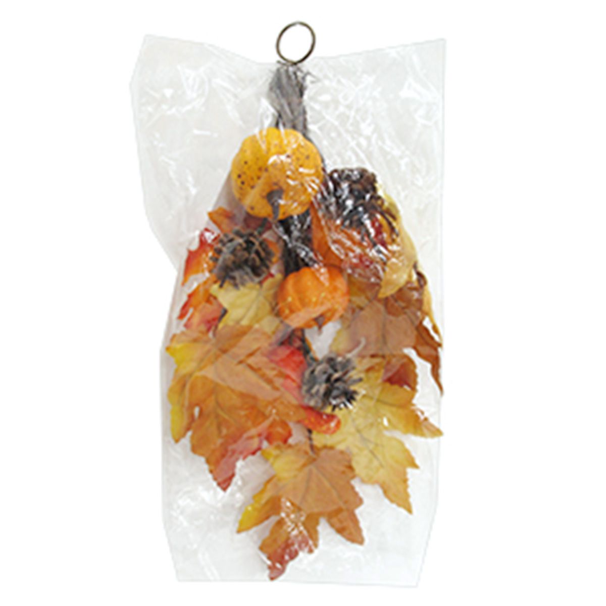 在庫限り】スワッグ ハロウィン パインコーンスワッグ 造花