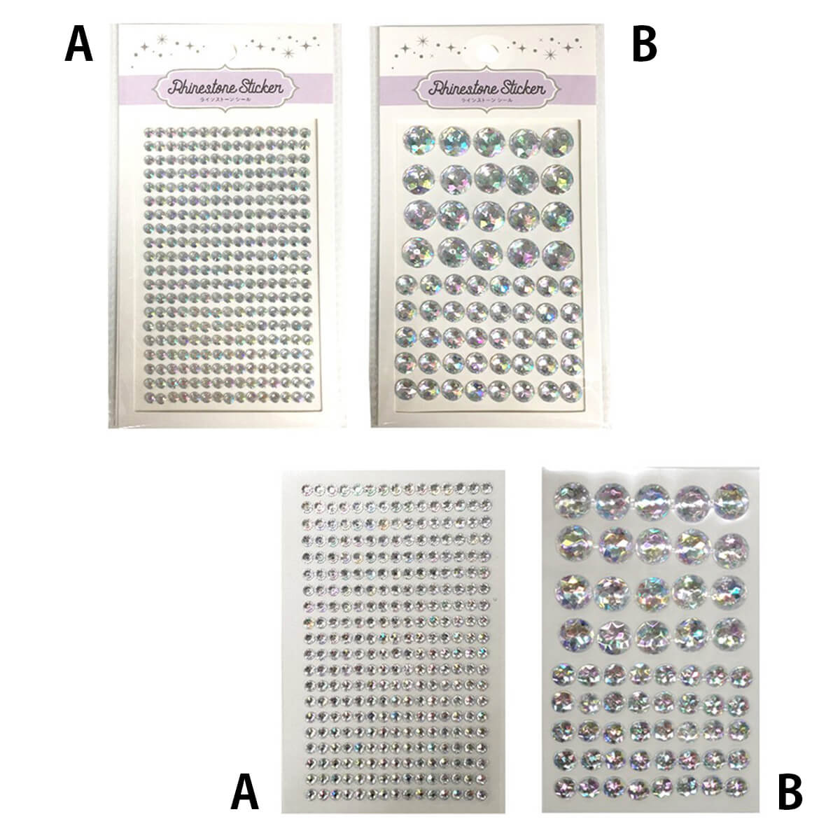 ラインストーンシールジュエリーオーロラ 358362