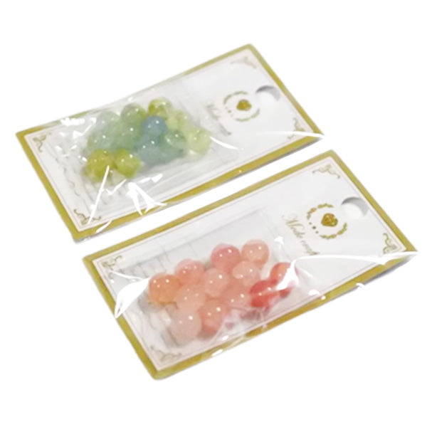 【在庫限り】シェリ アクリルビーズマーブル風12P　358554