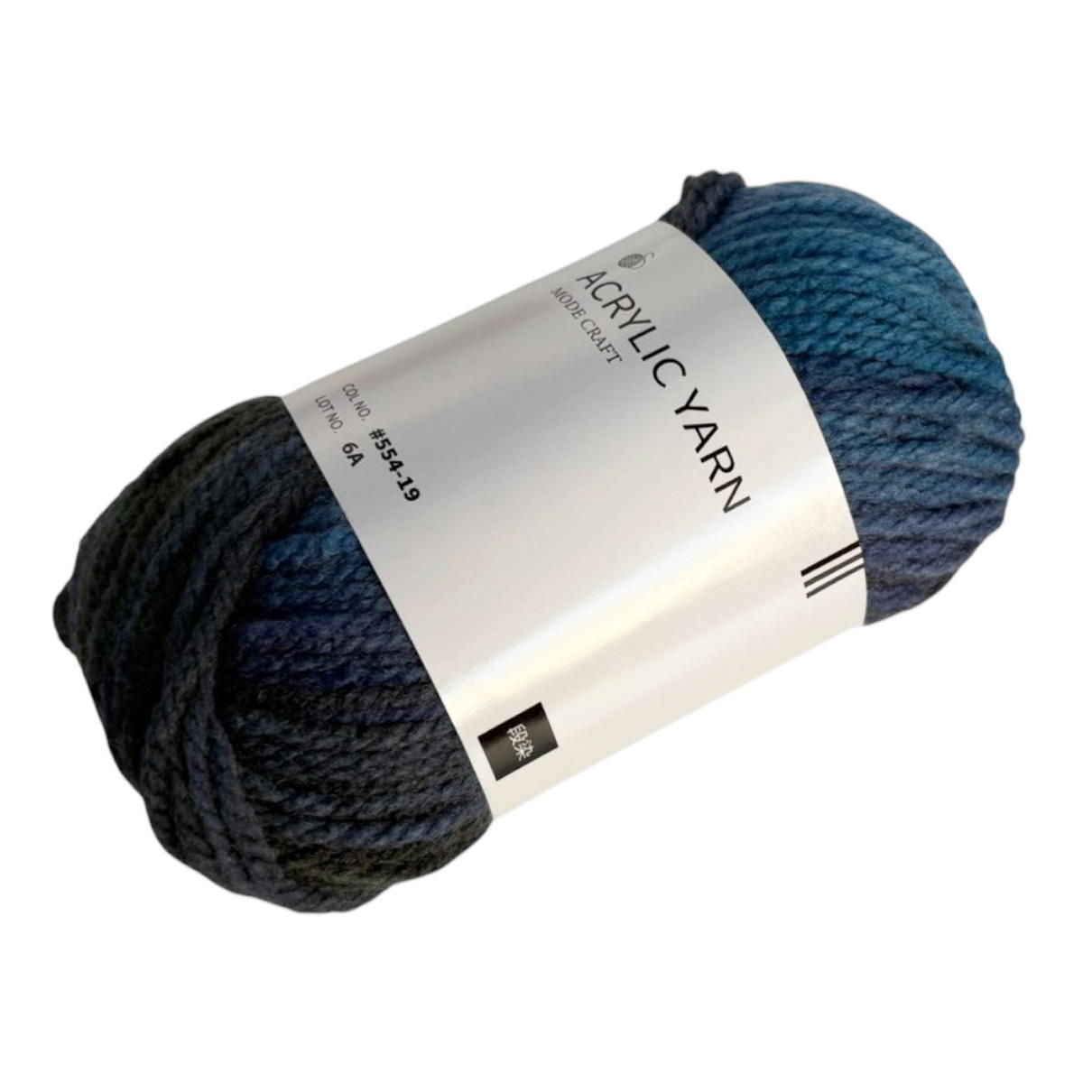 アクリル毛糸 アクリル100%段染 55m 30g  554-19 358622