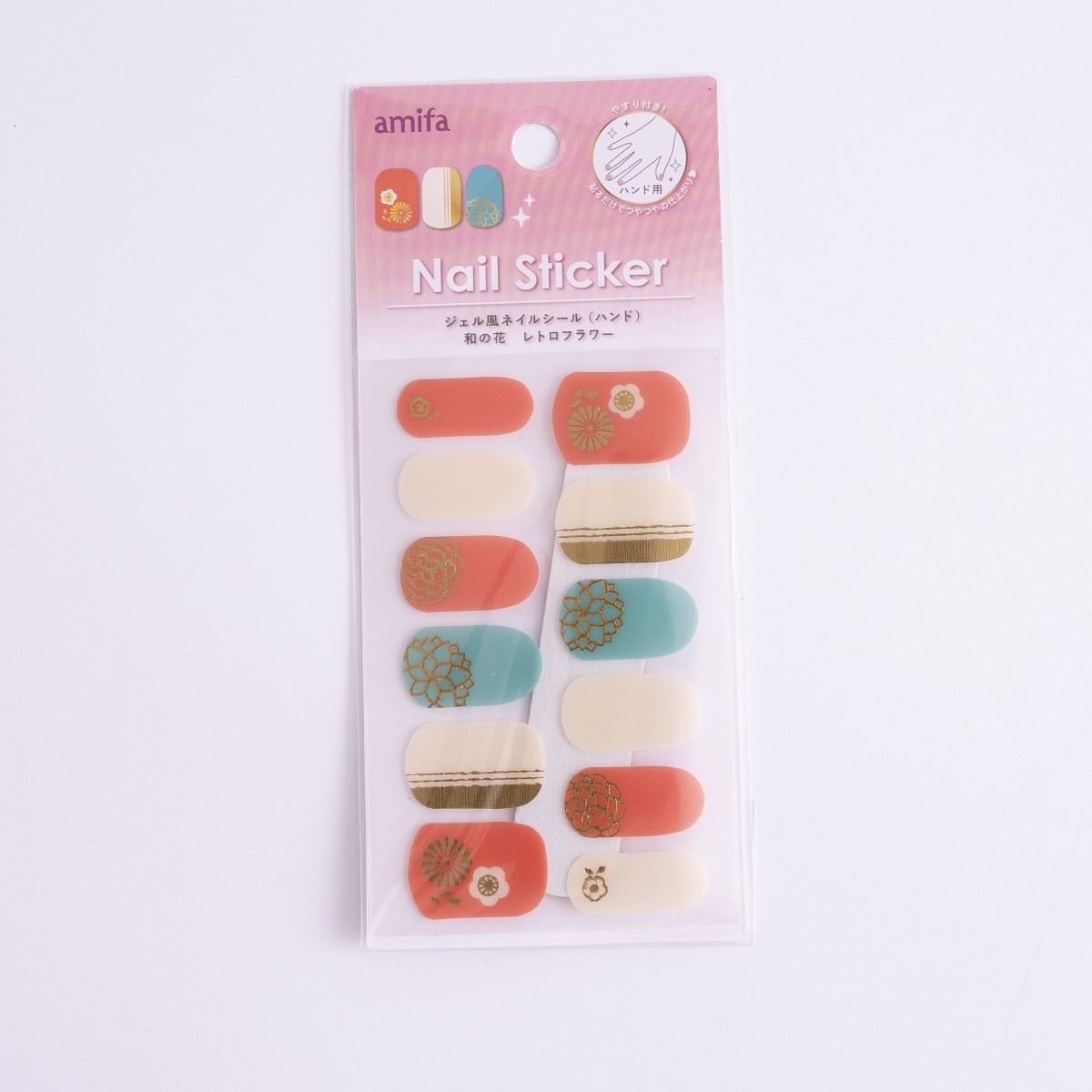 ジェル風ネイルシール/ハンド 和の花　359203
