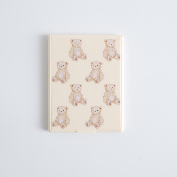 携帯ミラー 手鏡 プリントSミラー アンティークベア　359296