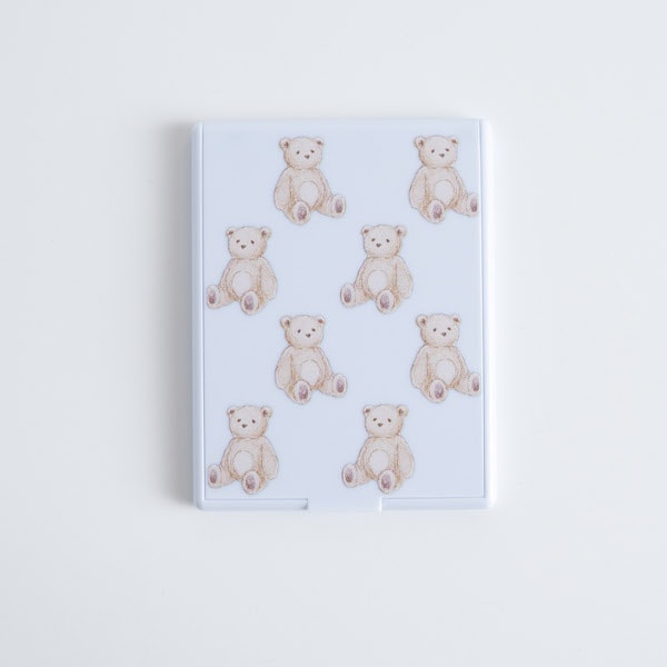 携帯ミラー 手鏡 プリントSミラー アンティークベア　359296