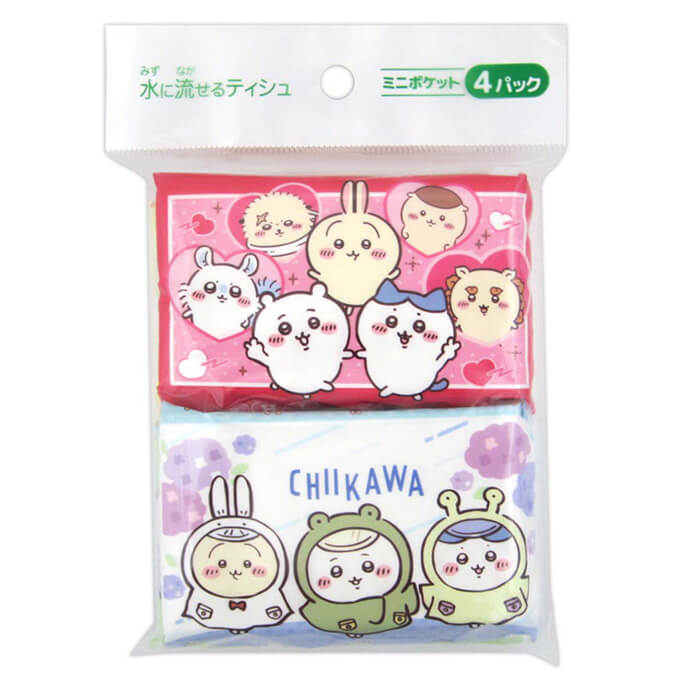 ミニポケットティッシュ ちいかわ 4P 359377