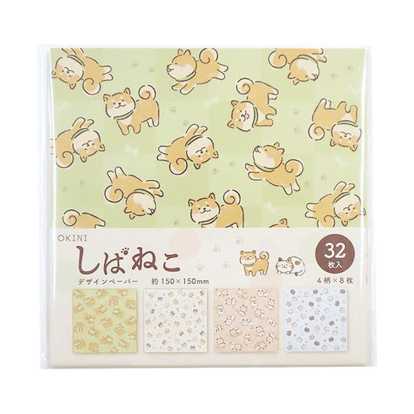在庫限り】デザインペーパー 32P しばねこ 361753