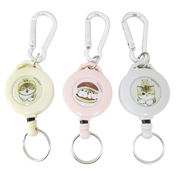 mofusand モフサンド カラビナ付きリールキーホルダー 【お一