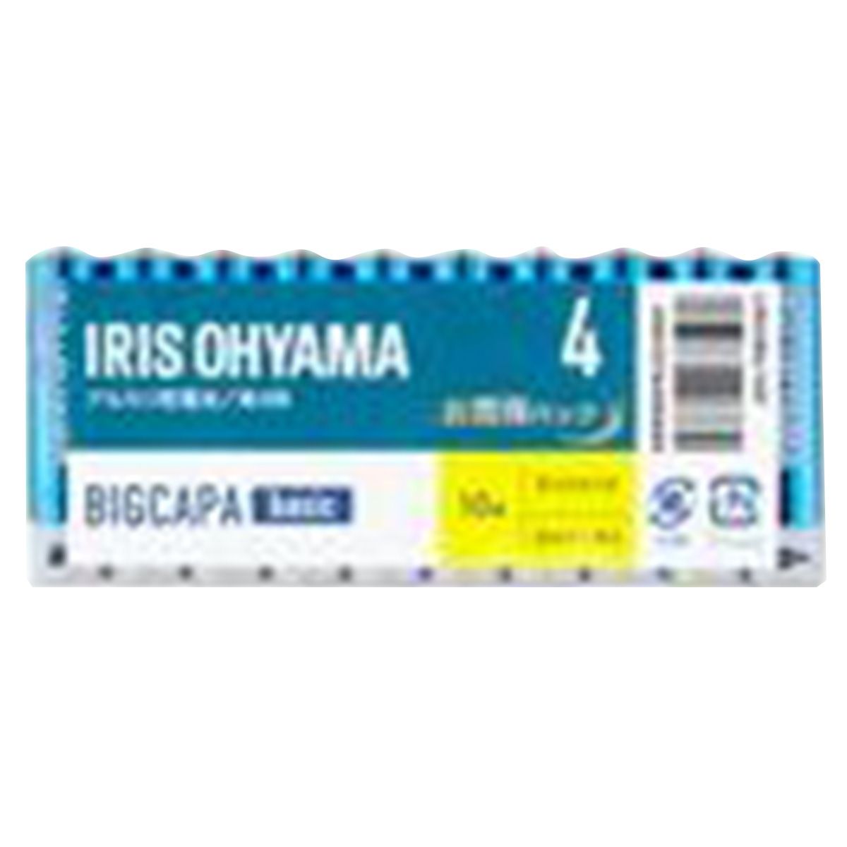 電池 単4形 アルカリ乾電池 IRIS OHYAMA  アイリスオーヤマ BIGCAPA basic 10本 362245