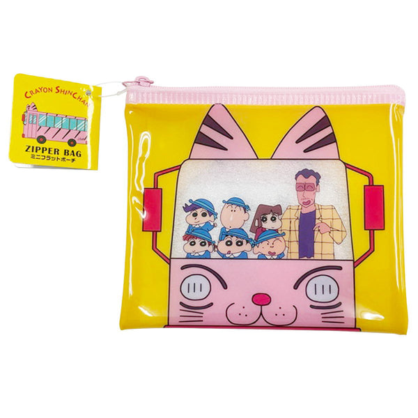 OUTLET】クレヨンしんちゃん ミニフラットポーチ バス 362593