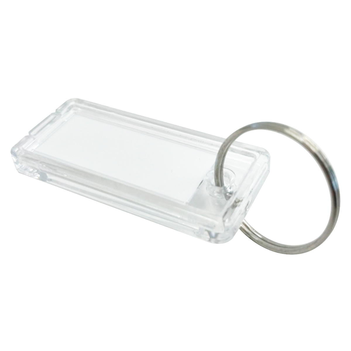 ネームキーホルダークリア スリム 4P 363576