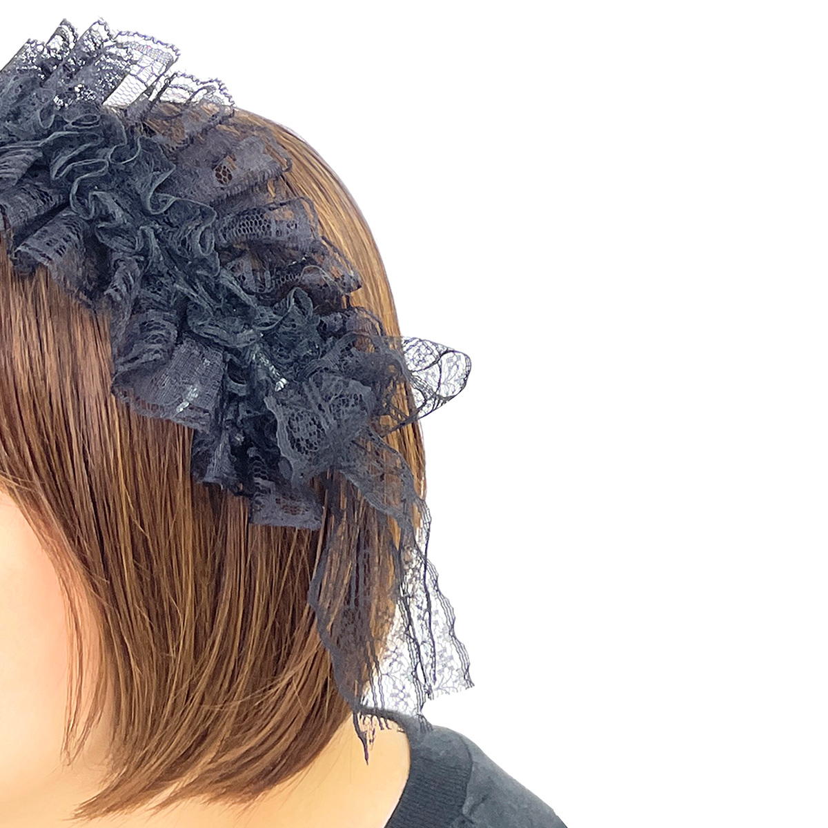 towavase カチューシャ 地雷系レースカチューシャ BK 364100