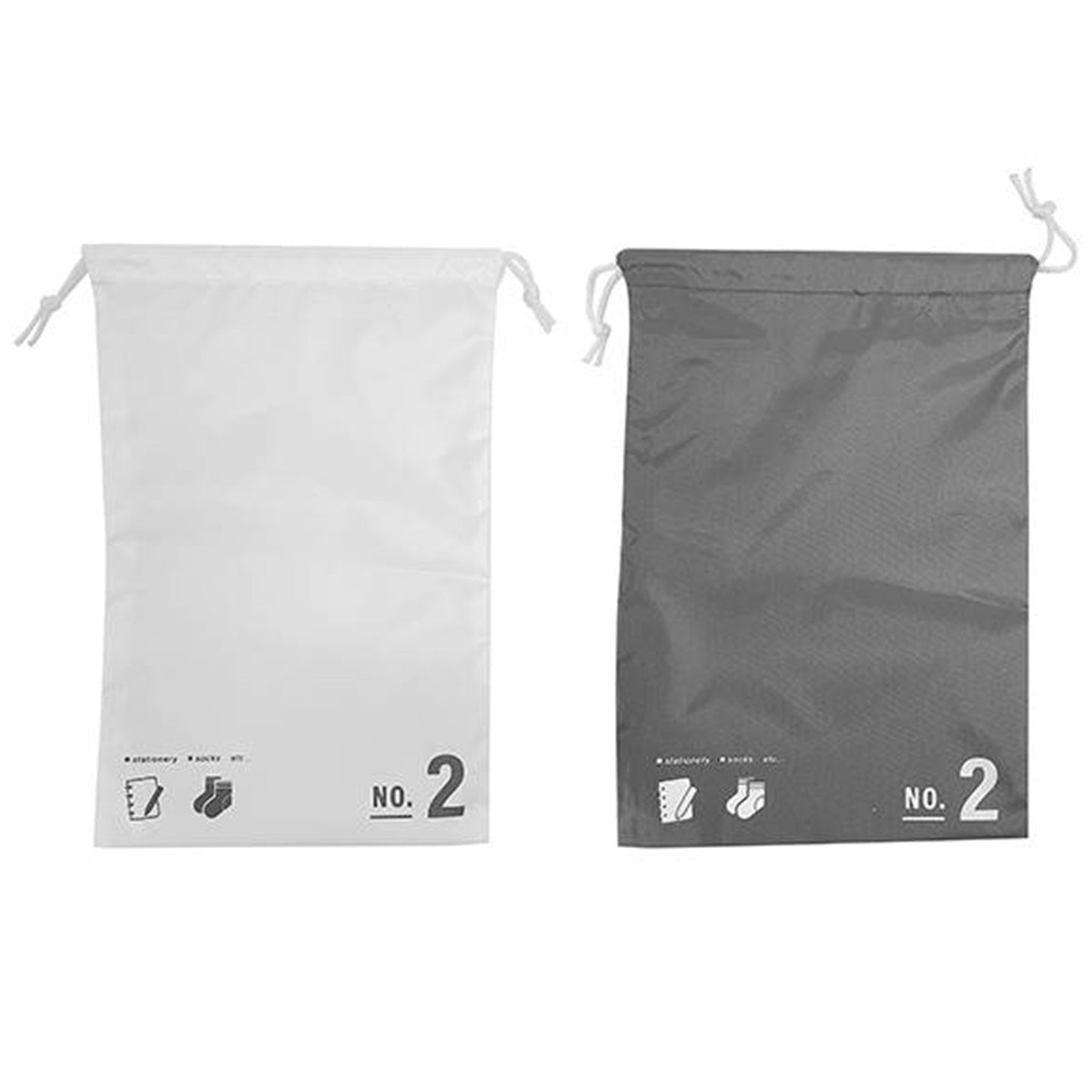 巾着袋 巾着ポーチ バッグインバッグ トラベルポーチ 巾着バッグ M