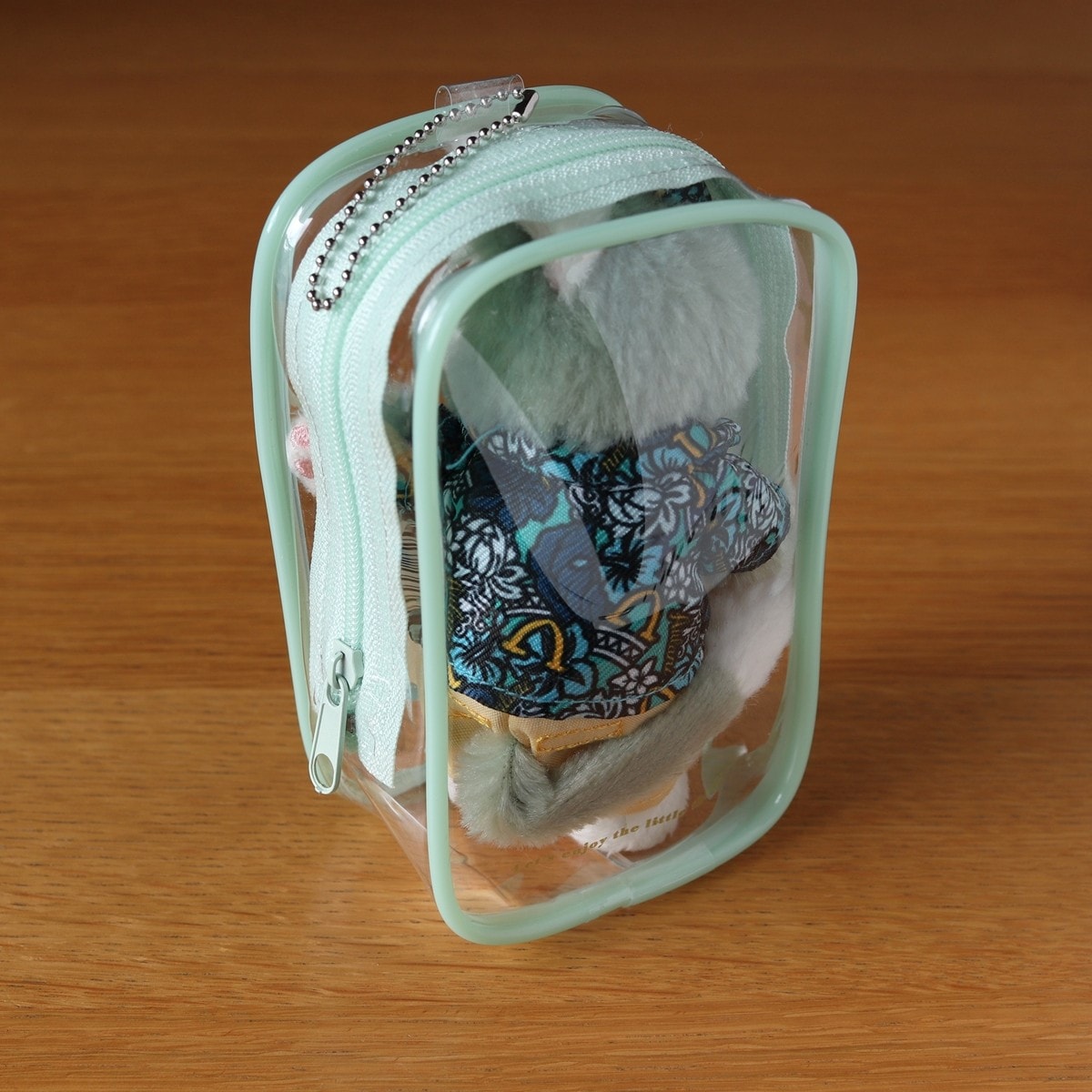 ぬいぐるみポーチ クリア ミニマルチケース Color of flowers N&C マチ付 H12×W7.5×D5cm ぬい活  365091