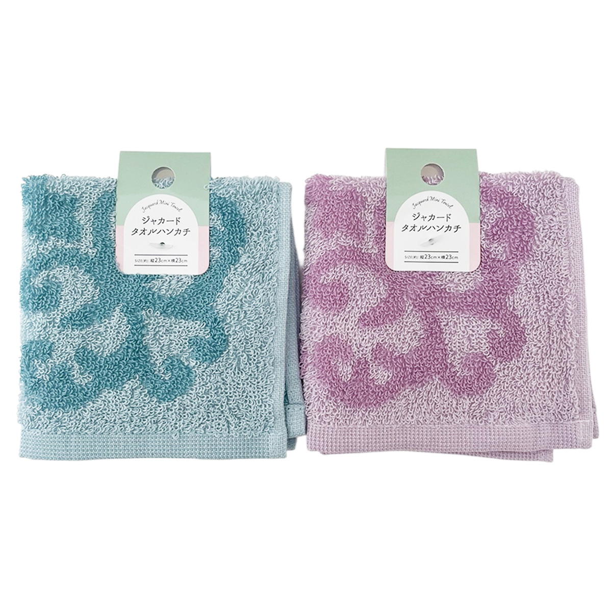 ジャカードタオルハンカチ アラベスク柄 365254