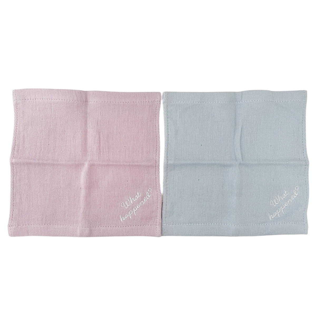 表ガーゼ裏パイルタオルハンカチ刺繍レター 365257