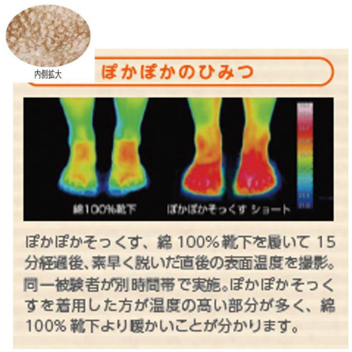 ポカポカソックスS シマエナガYE 365264