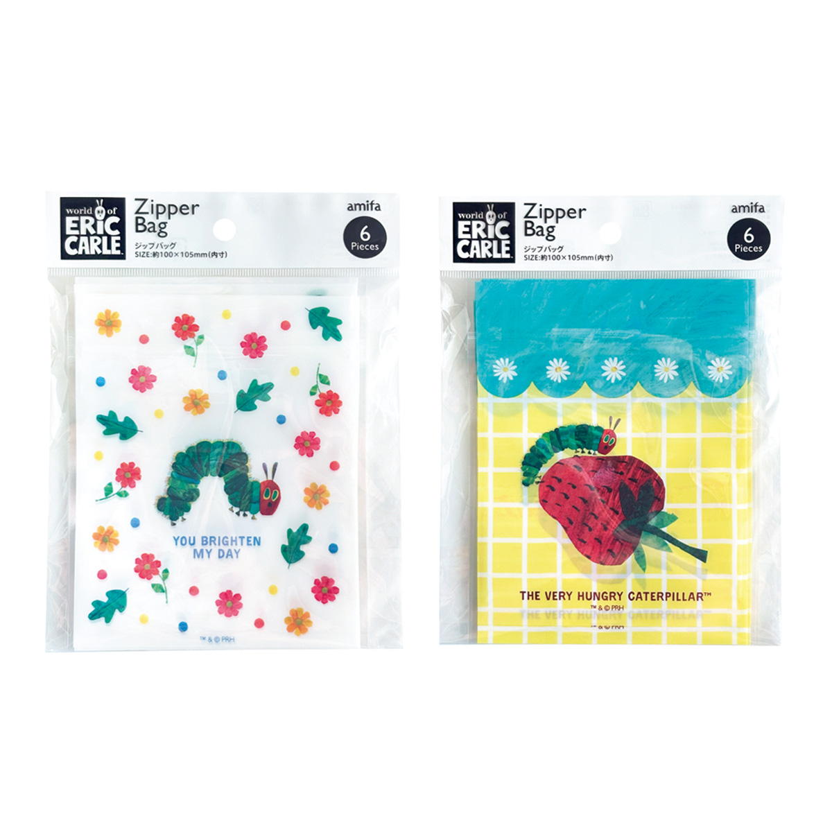 ジップバッグ S 6P はらぺこあおむし2 365271
