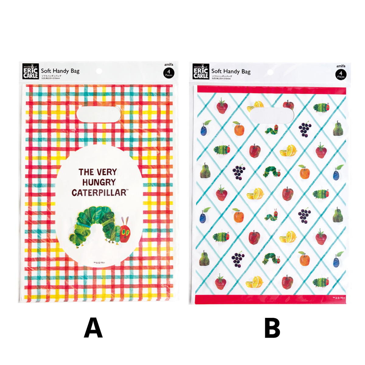 ソフトハンディバッグ M 4P はらぺこあおむし2 365272