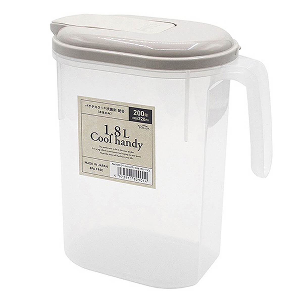 ピッチャー ドリンクボトル クールハンディ 1.8L グレージュ 366370