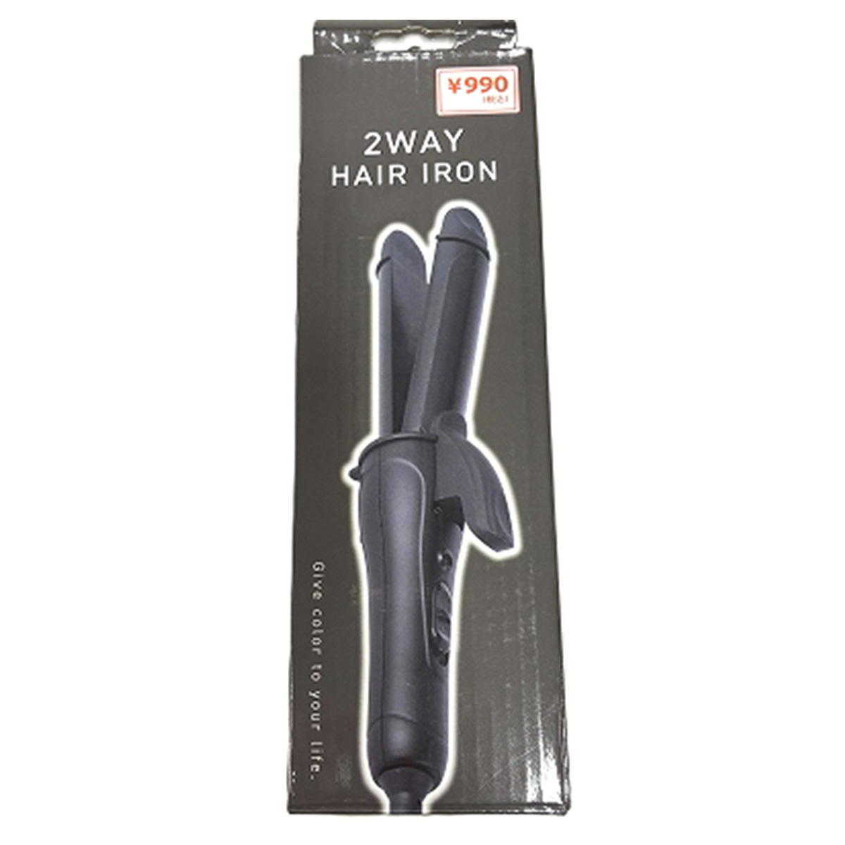 2WAYヘアアイロン ブラック 366670