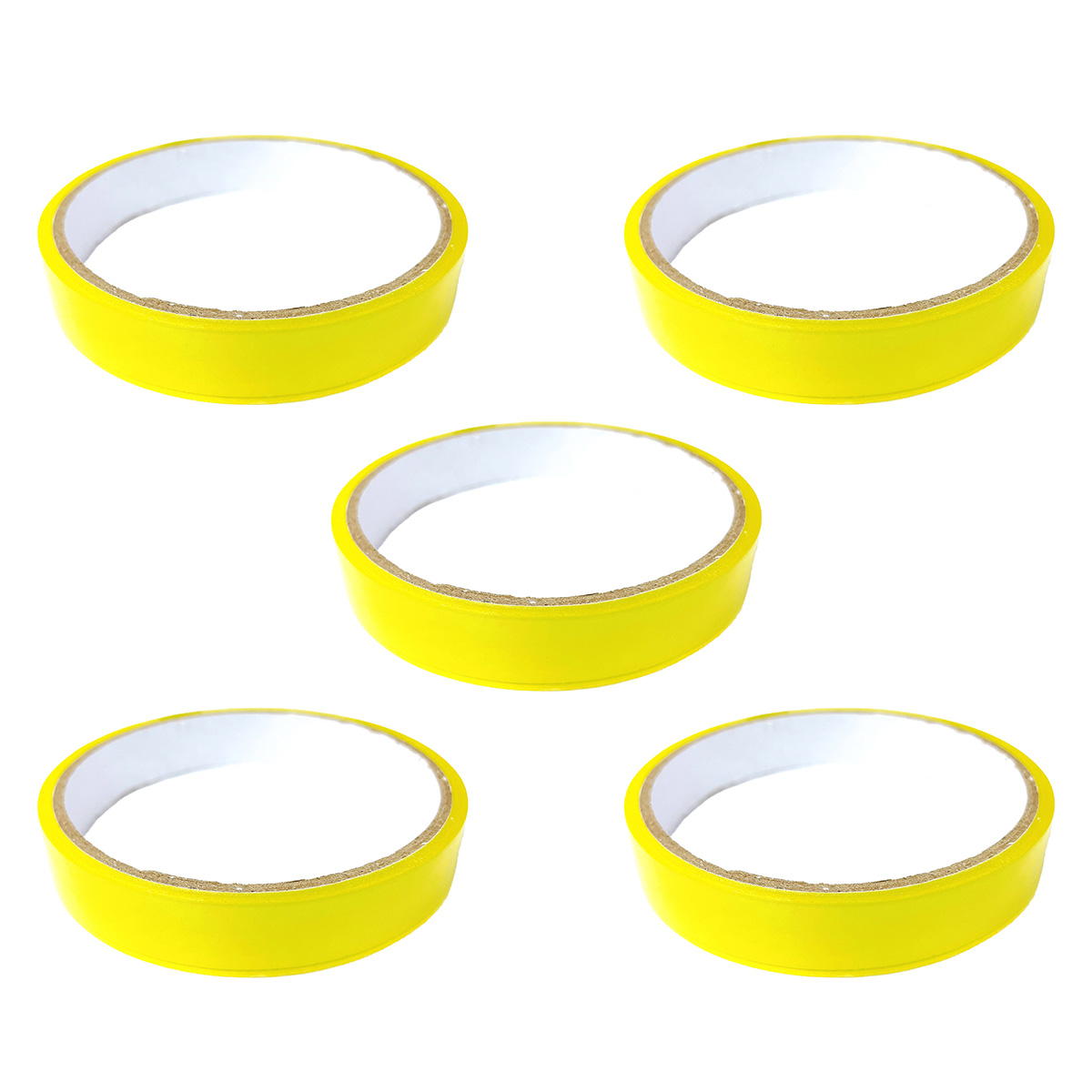 OPPテープ幅15mm×15m 5巻 黄色 367088