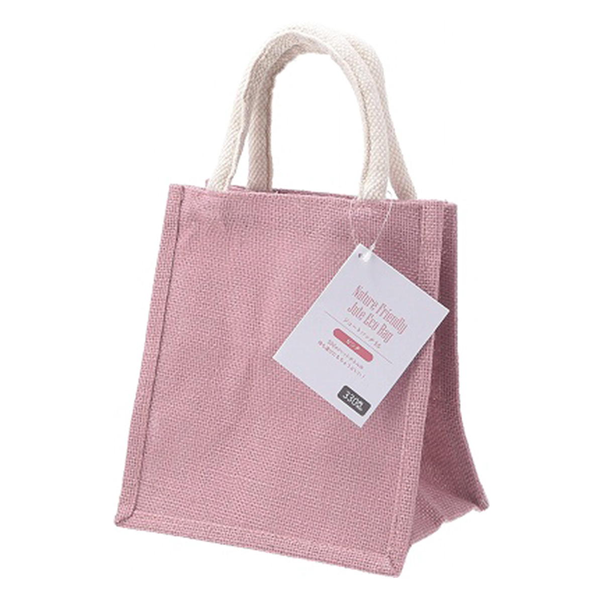 ジュートバッグ ピンク SS 367107