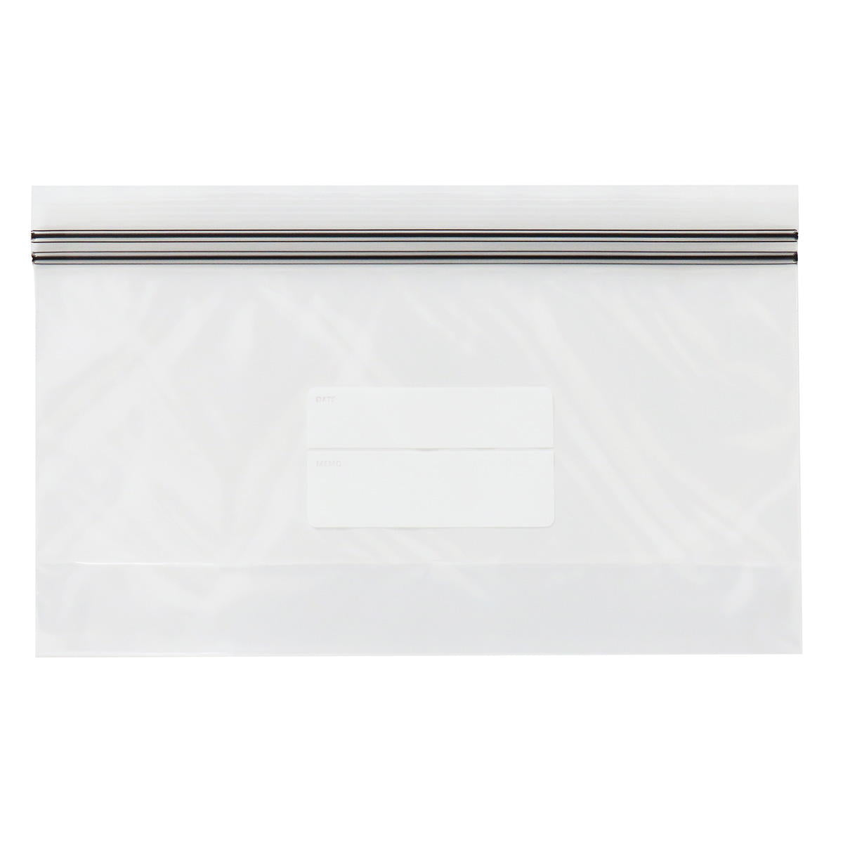 ダブルジッパーフリーザーバッグ マチ付き L 7枚 367453