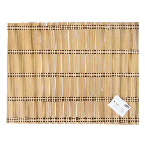 竹ランチョンマット ブラックステッチ 367528