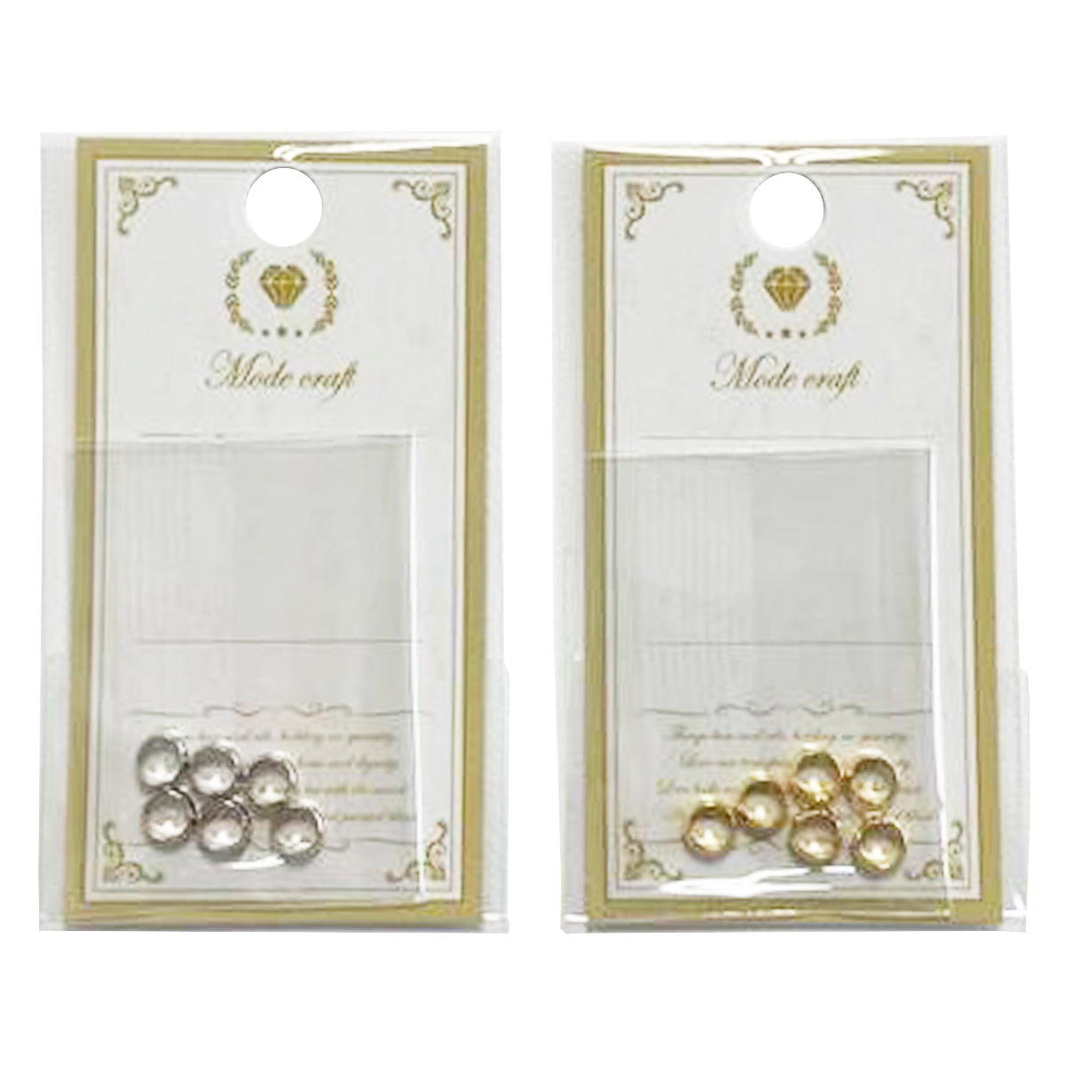 アクセサリーパーツ 金具 シェリ ビーズフレームリング 6mm(シルバー