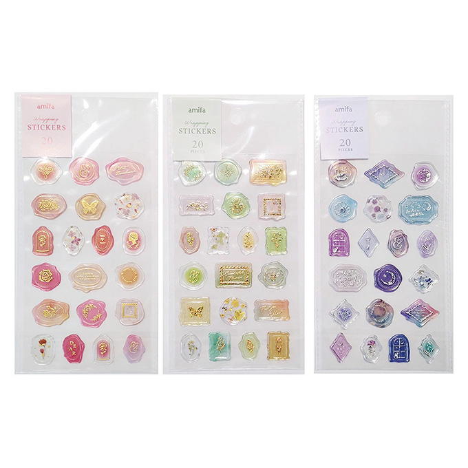 ラッピングシール シーリング 20片 クリアカラー 367628