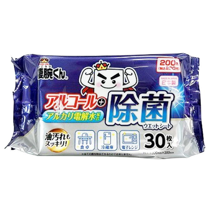 凄腕くん電解水+アルコールおそうじシート30枚 367959