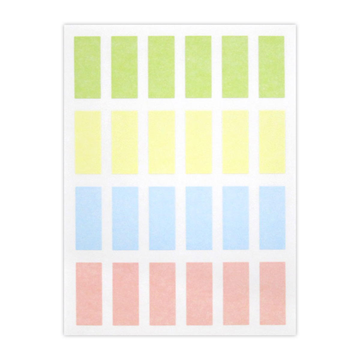 ダブルクリップ用ラベルシール25mm幅見分けやすい144片 368126