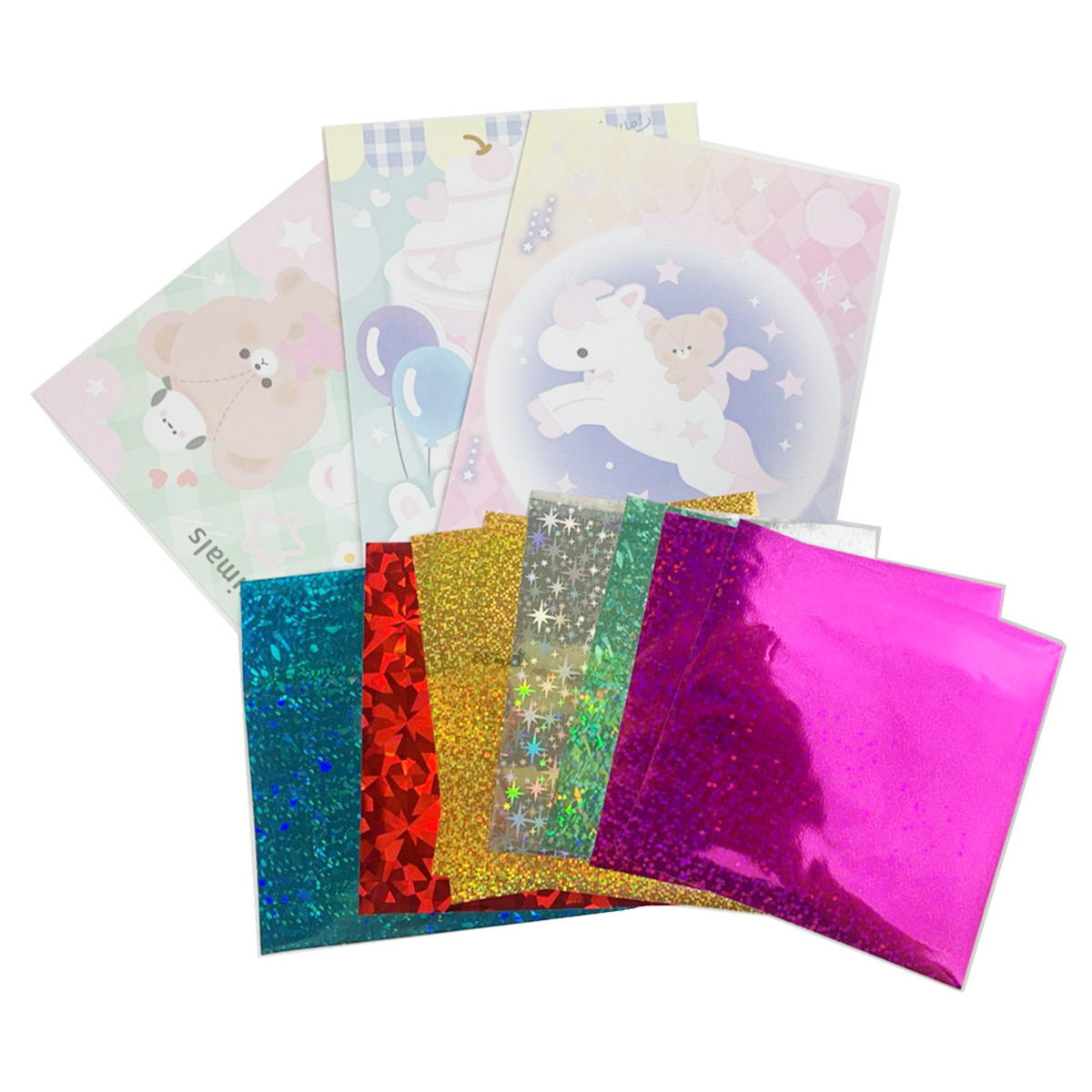 キラキラホログラムシールアート かわいいアニマル 368247