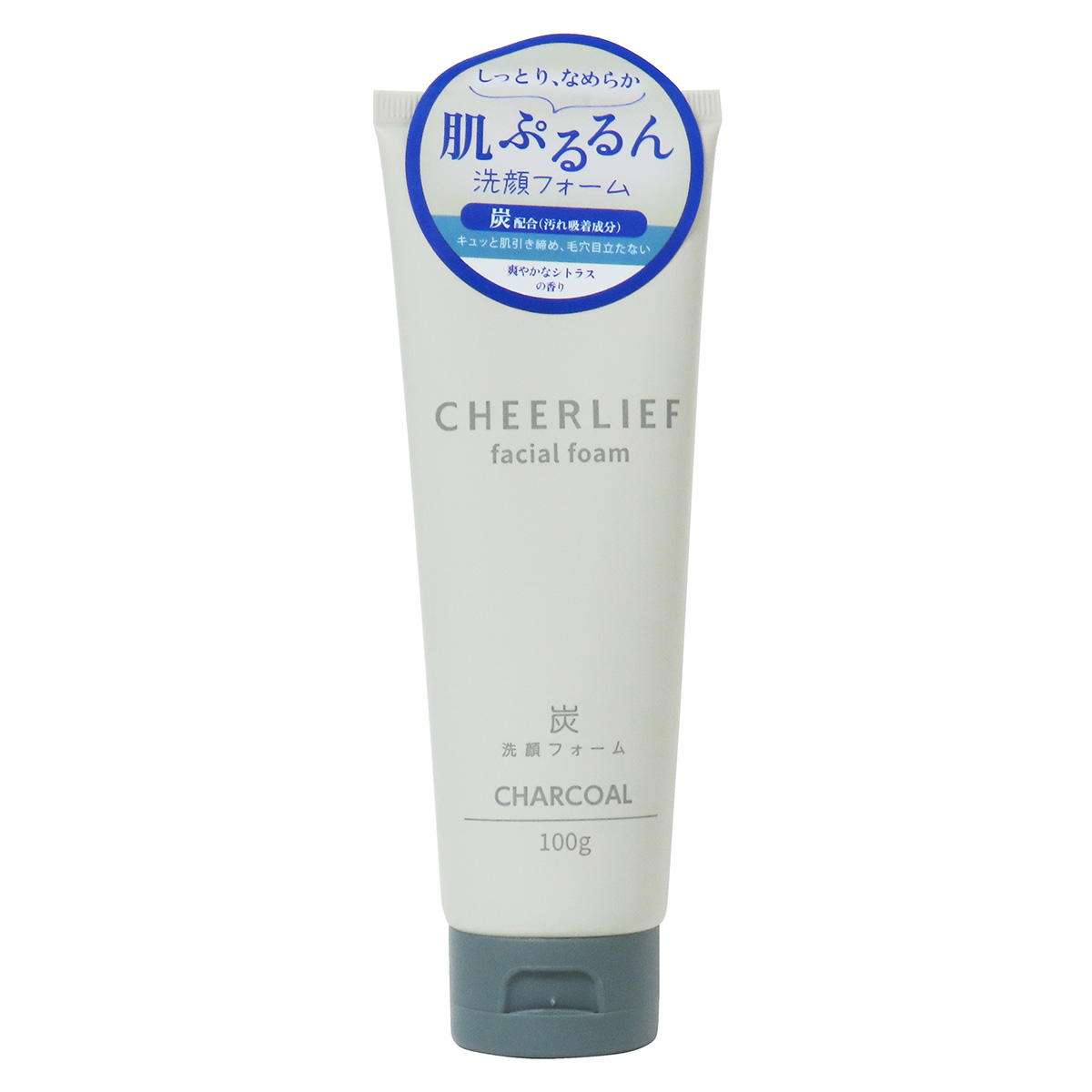 【在庫限り】CHEERLIEF洗顔フォーム炭配合100g 368582