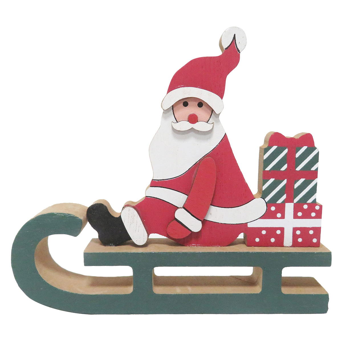 OUTLET】ウッドオブジェ サンタ&ソリ 369813