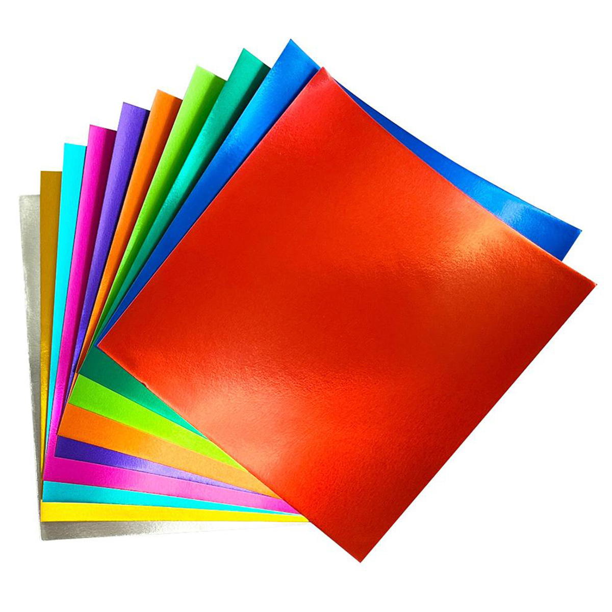 厚口カラーホイルおりがみ15cm10枚 370059