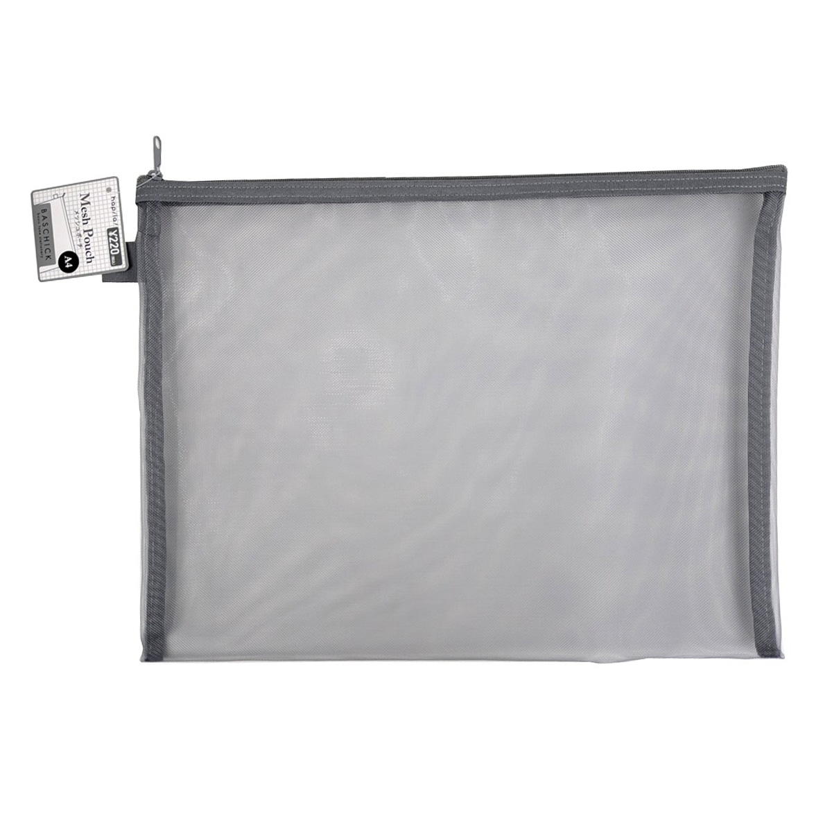 メッシュポーチ A4 グレー 370072