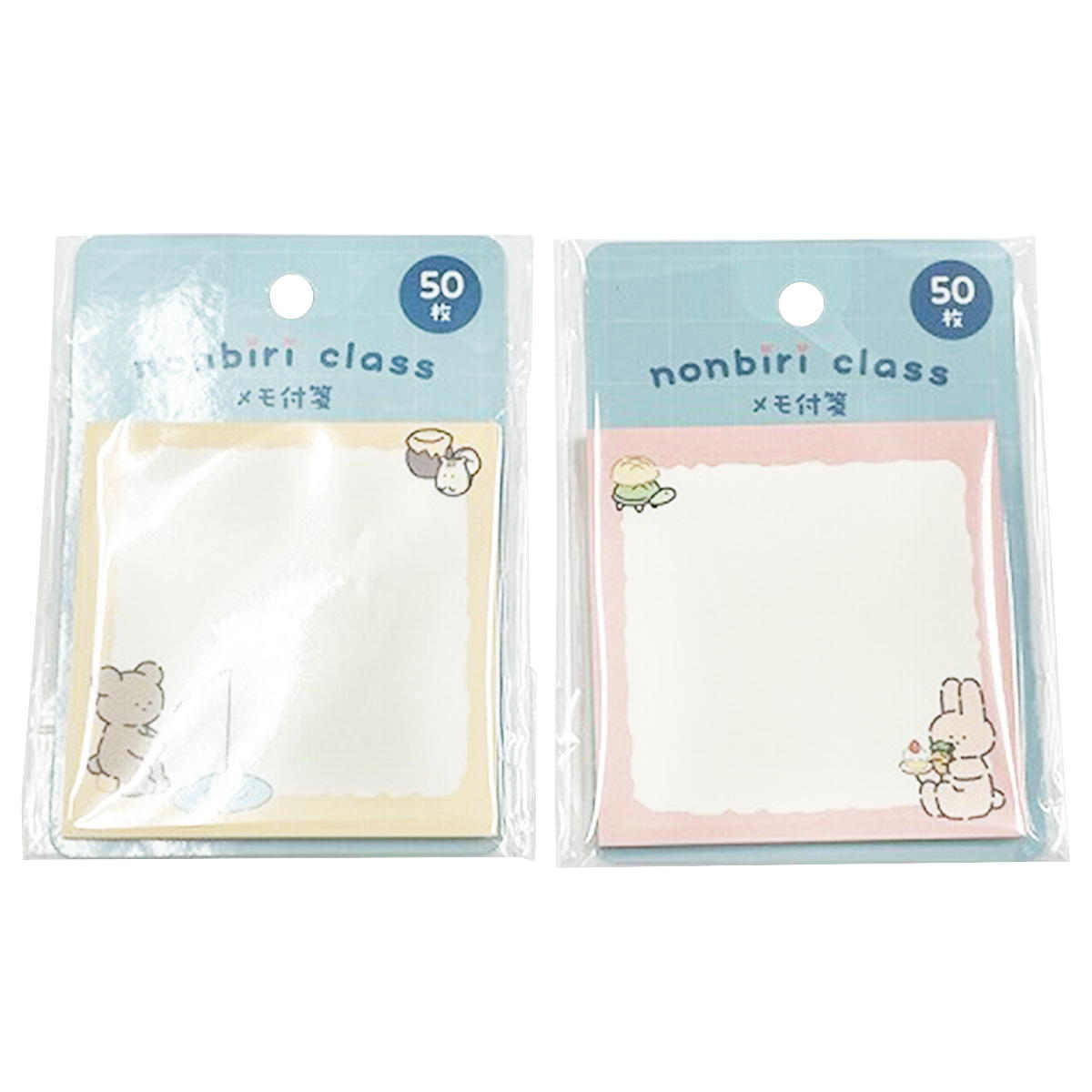 nonbiri class メモ付箋 うさぎ・くま 370369