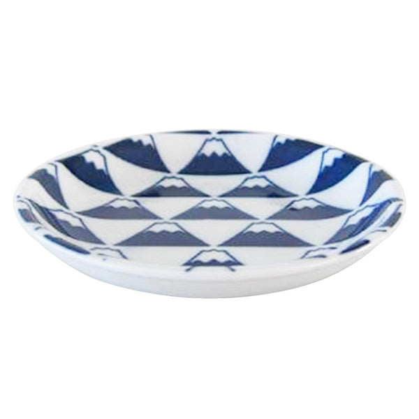 富士山　お皿　古皿　骨董品 Yahoo!オークション -「皿 (富士)」(染付) (伊万里、有田)の落札