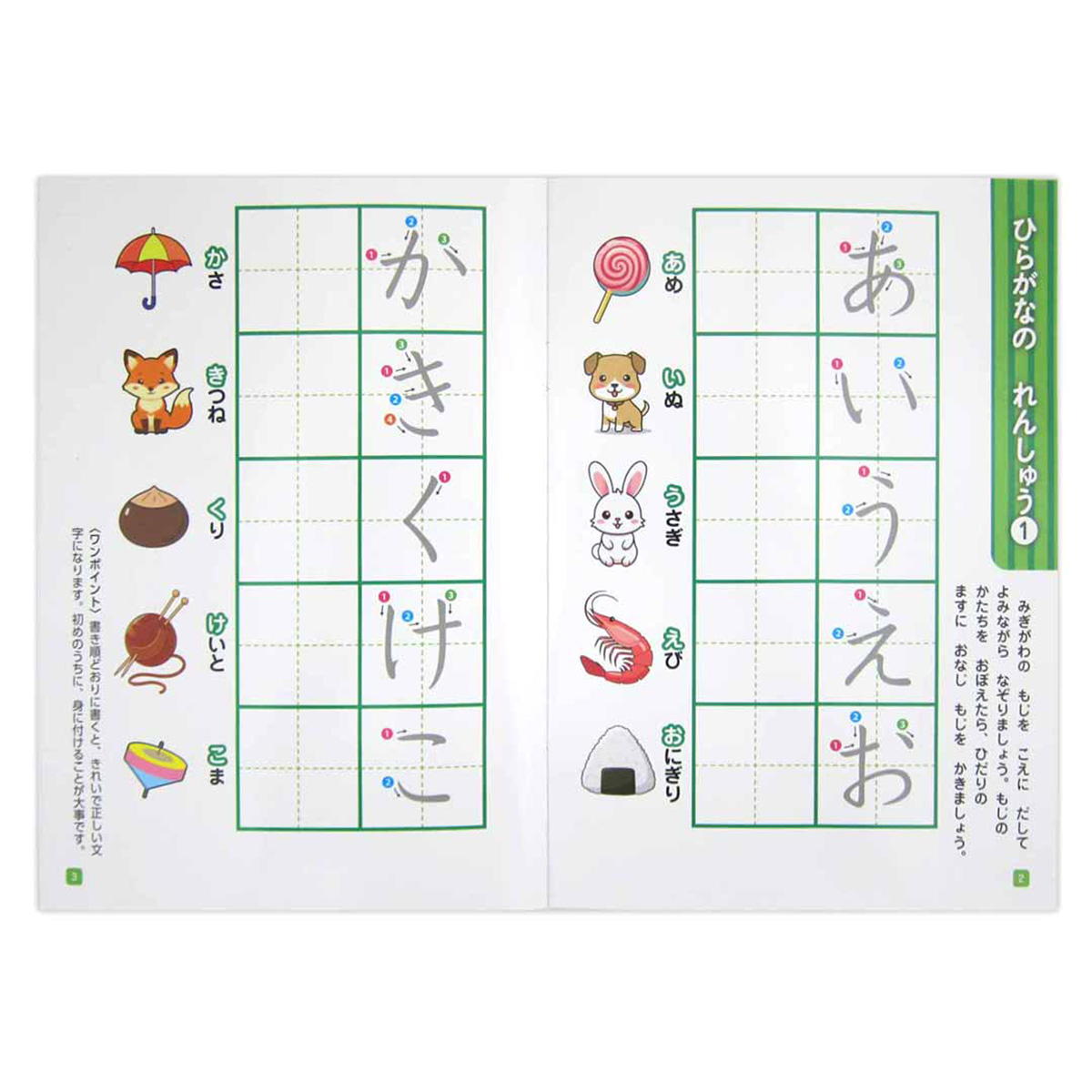 かいて！けして！ひらがなおけいこ 370460