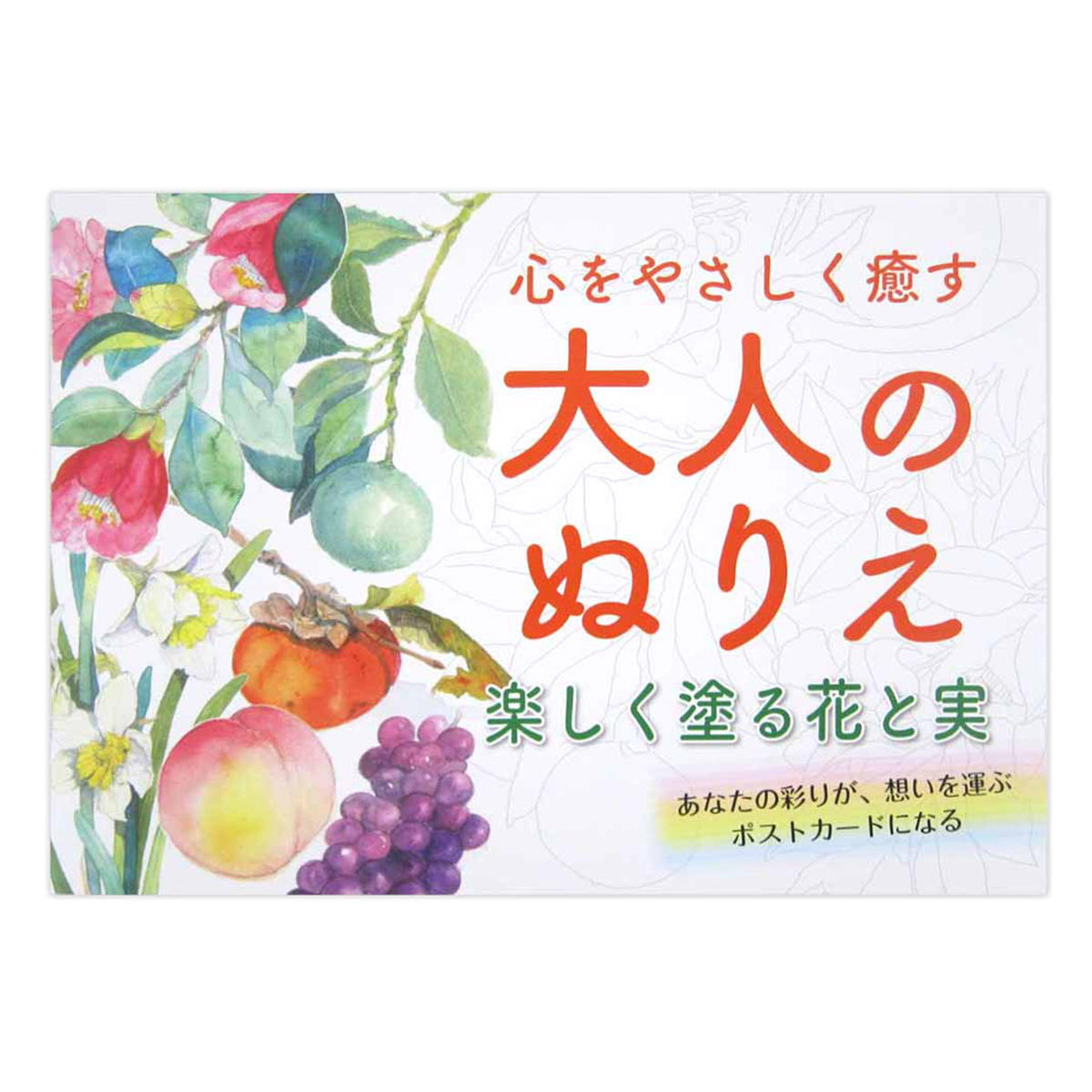 在庫限り】大人のぬりえ 楽しく塗る花と実 370464
