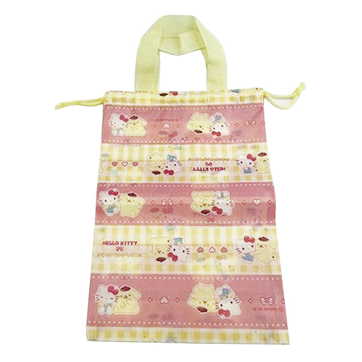 【在庫限り】キティプリン 持ち手付き巾着 370642