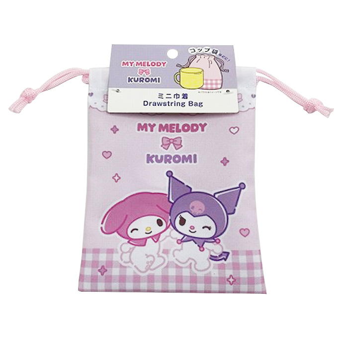 sanrio マイメロクロミミニ巾着ギンガムチェック 370890